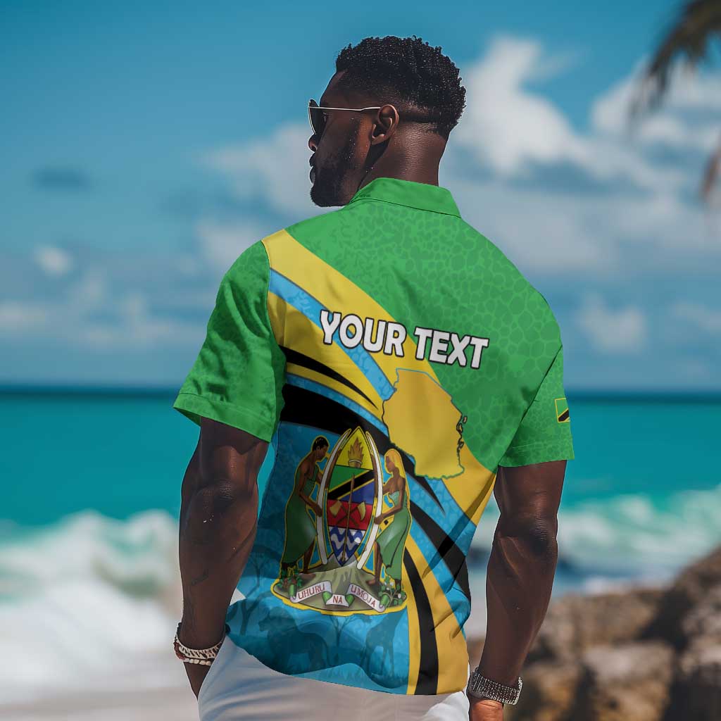 Personalized Tanzania Uhuru Day Hawaiian Shirt Coat Of Arms - Sports Style - African Pride