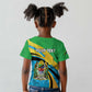 Personalized Tanzania Uhuru Day Kid T shirt Coat Of Arms - Sports Style - African Pride