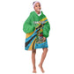 Personalized Tanzania Uhuru Day Kid Wearable Blanket Hoodie Coat Of Arms - Sports Style - African Pride