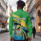 Personalized Tanzania Uhuru Day Long Sleeve Button Shirt Coat Of Arms - Sports Style - African Pride