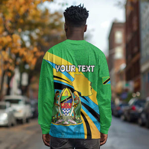 Personalized Tanzania Uhuru Day Long Sleeve Shirt Coat Of Arms - Sports Style - African Pride