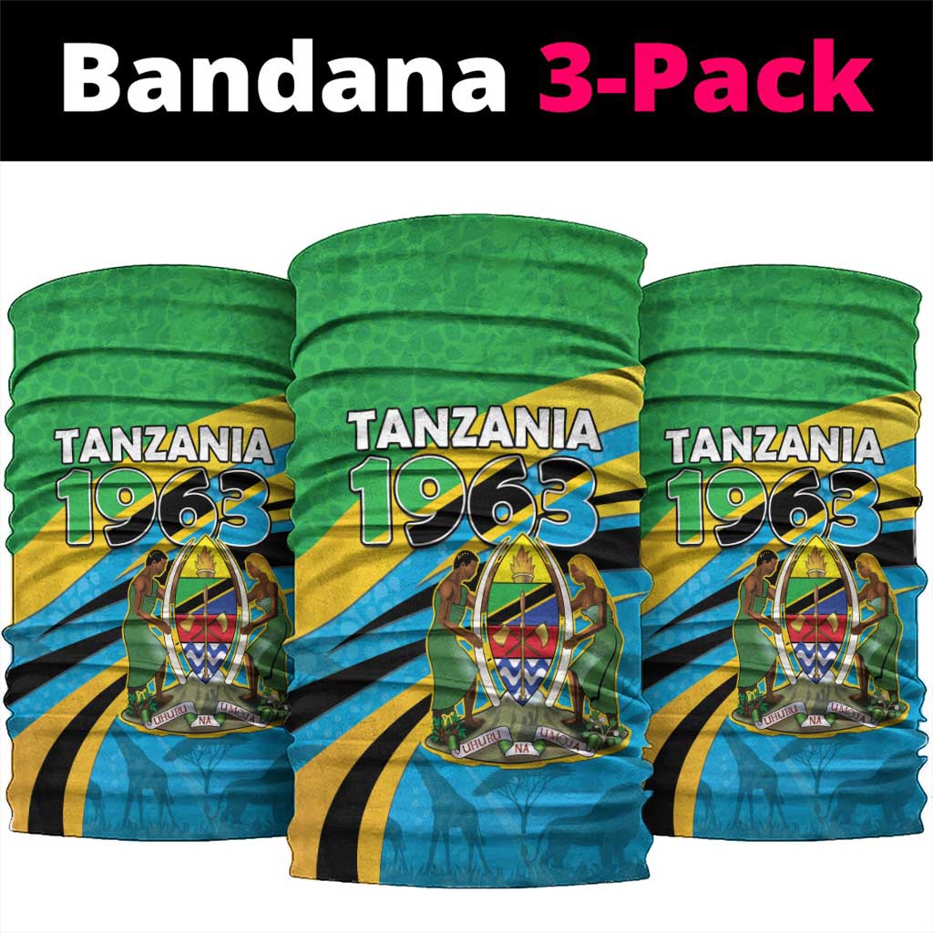 Tanzania Uhuru Day Neck Gaiter Coat Of Arms - Sports Style - African Pride