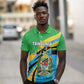 Personalized Tanzania Uhuru Day Polo Shirt Coat Of Arms - Sports Style - African Pride
