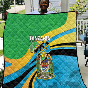 Tanzania Uhuru Day Quilt Coat Of Arms - Sports Style - African Pride