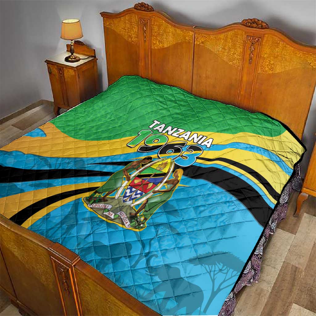 Tanzania Uhuru Day Quilt Coat Of Arms - Sports Style - African Pride