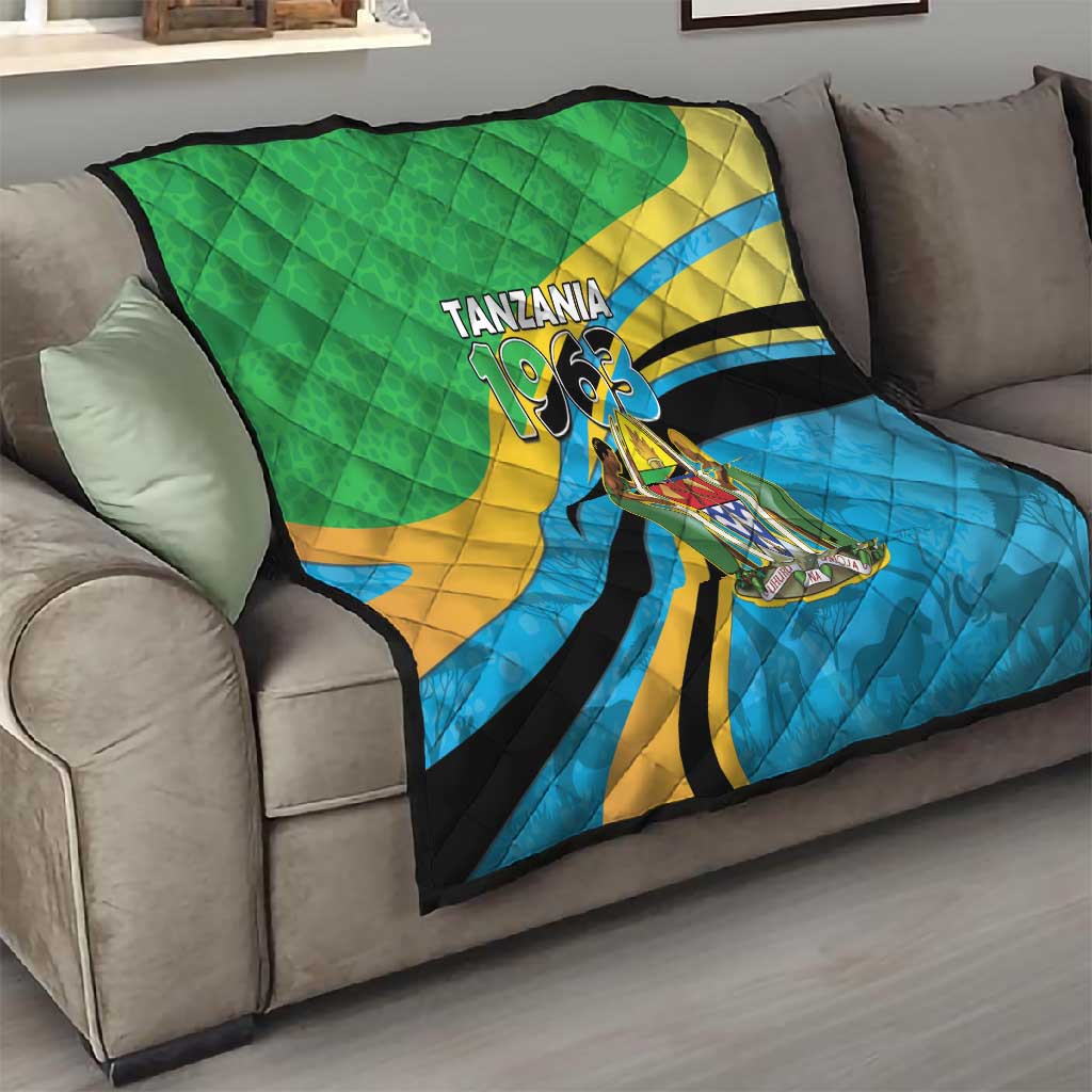 Tanzania Uhuru Day Quilt Coat Of Arms - Sports Style - African Pride
