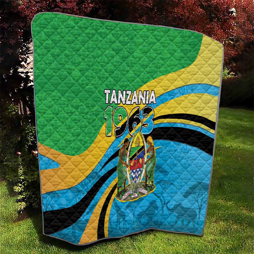 Tanzania Uhuru Day Quilt Coat Of Arms - Sports Style - African Pride