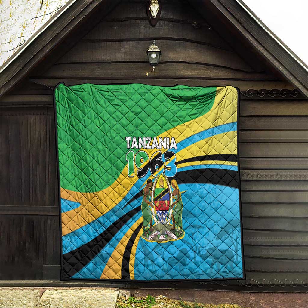 Tanzania Uhuru Day Quilt Coat Of Arms - Sports Style - African Pride