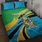 Tanzania Uhuru Day Quilt Bed Set Coat Of Arms - Sports Style - African Pride