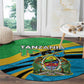 Tanzania Uhuru Day Round Carpet Coat Of Arms - Sports Style - African Pride