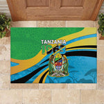 Tanzania Uhuru Day Rubber Doormat Coat Of Arms - Sports Style - African Pride