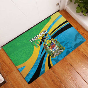 Tanzania Uhuru Day Rubber Doormat Coat Of Arms - Sports Style - African Pride
