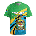 Personalized Tanzania Uhuru Day Rugby Jersey Coat Of Arms - Sports Style - African Pride