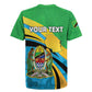 Personalized Tanzania Uhuru Day Rugby Jersey Coat Of Arms - Sports Style - African Pride