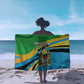 Tanzania Uhuru Day Sarong Coat Of Arms - Sports Style - African Pride