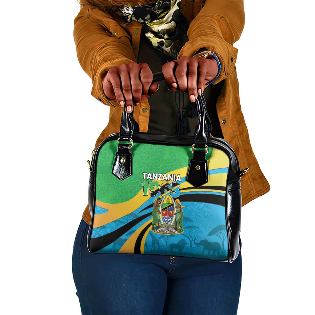 Tanzania Uhuru Day Shoulder Handbag Coat Of Arms - Sports Style - African Pride