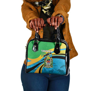 Tanzania Uhuru Day Shoulder Handbag Coat Of Arms - Sports Style - African Pride