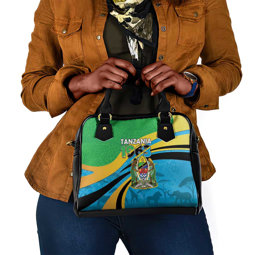 Tanzania Uhuru Day Shoulder Handbag Coat Of Arms - Sports Style - African Pride