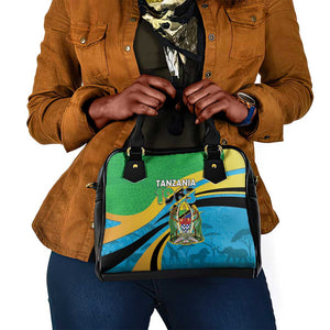 Tanzania Uhuru Day Shoulder Handbag Coat Of Arms - Sports Style - African Pride
