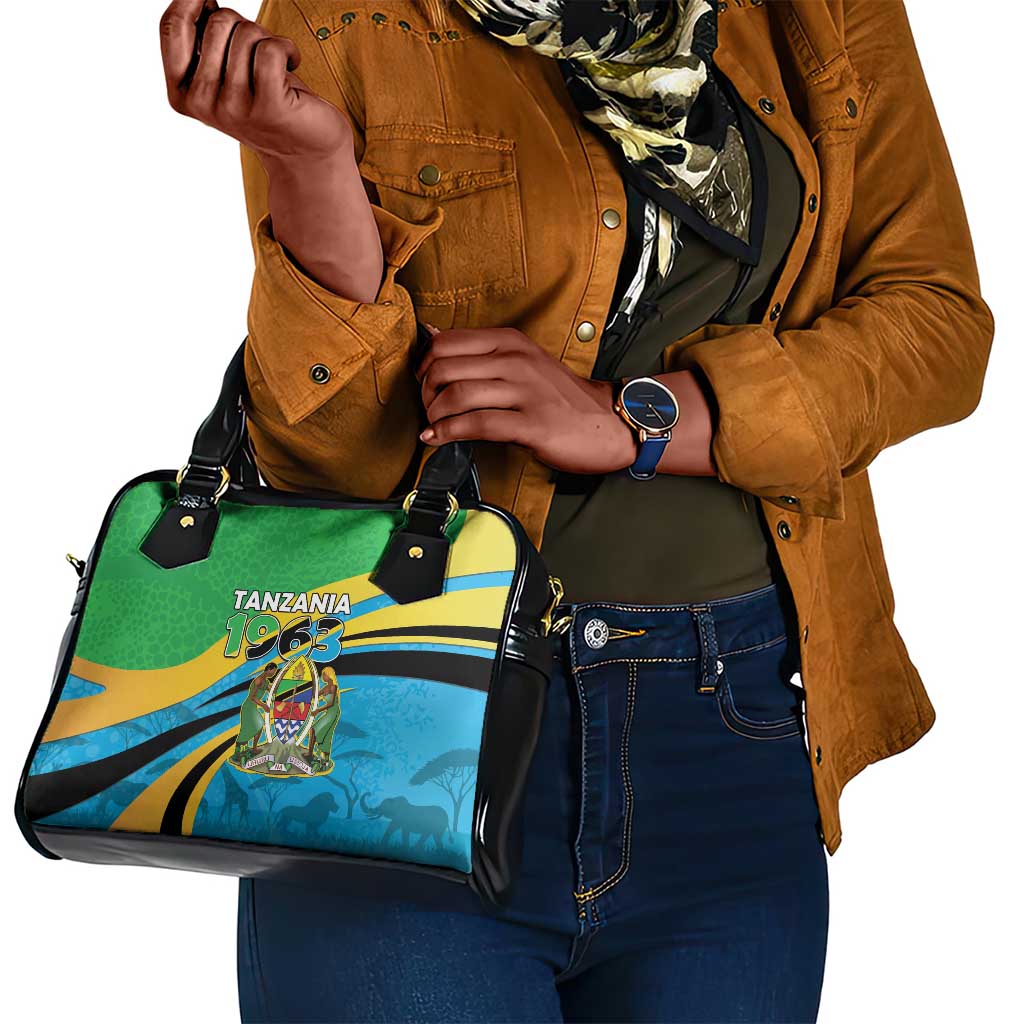 Tanzania Uhuru Day Shoulder Handbag Coat Of Arms - Sports Style - African Pride