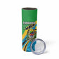 Personalized Tanzania Uhuru Day Skinny Tumbler Coat Of Arms - Sports Style - African Pride