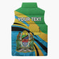 Personalized Tanzania 1963 Sleeveless Puffer Jacket Happy Independence Day