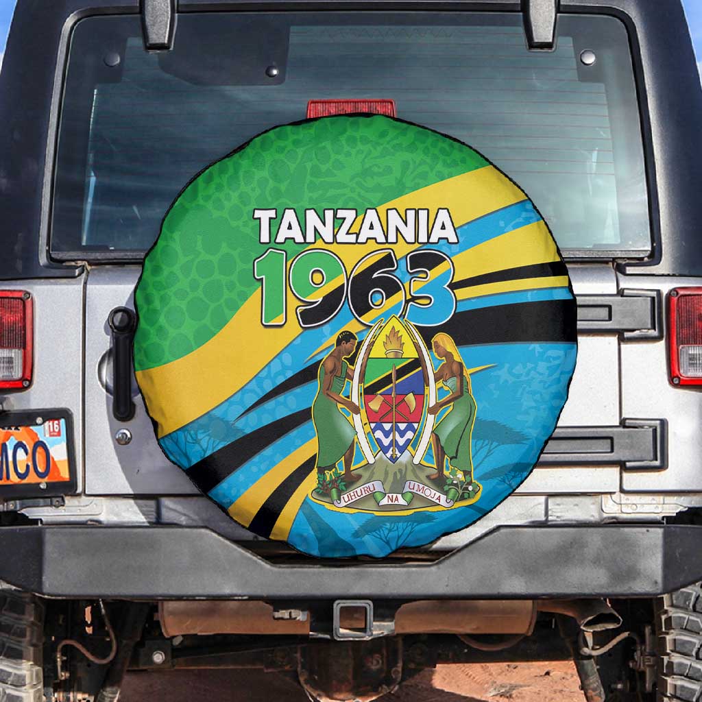 Tanzania Uhuru Day Spare Tire Cover Coat Of Arms - Sports Style - African Pride