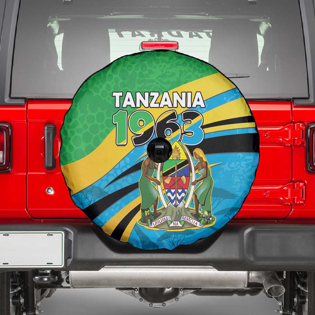 Tanzania Uhuru Day Spare Tire Cover Coat Of Arms - Sports Style - African Pride