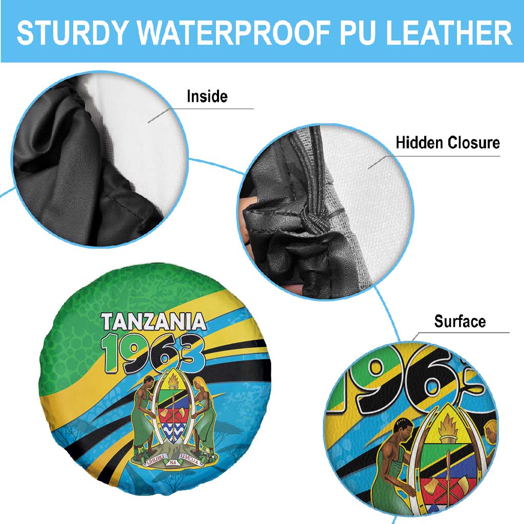 Tanzania Uhuru Day Spare Tire Cover Coat Of Arms - Sports Style - African Pride