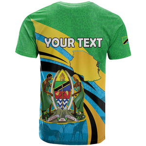Personalized Tanzania Uhuru Day T shirt Coat Of Arms - Sports Style - African Pride