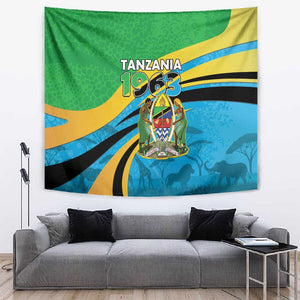Tanzania Uhuru Day Tapestry Coat Of Arms - Sports Style - African Pride