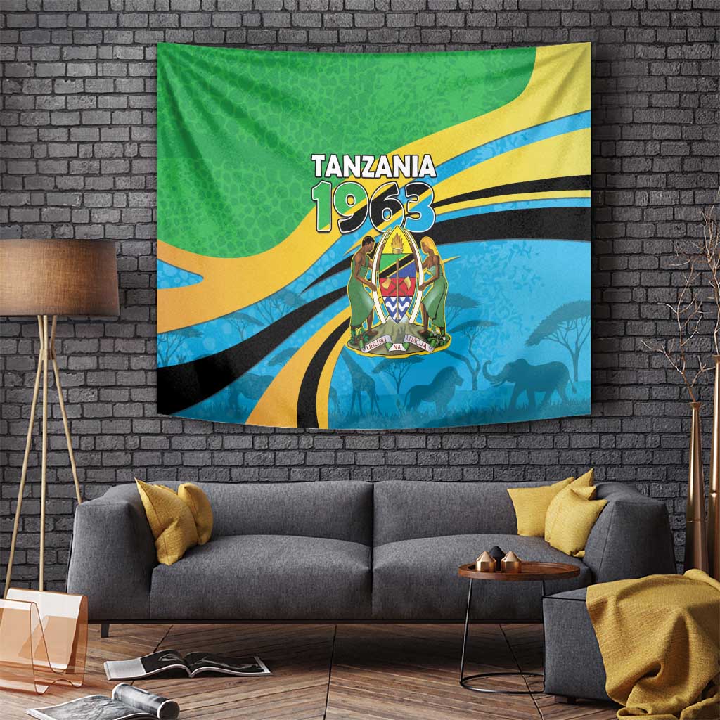 Tanzania Uhuru Day Tapestry Coat Of Arms - Sports Style - African Pride