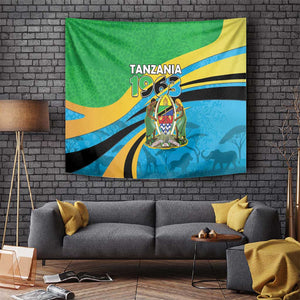 Tanzania Uhuru Day Tapestry Coat Of Arms - Sports Style - African Pride