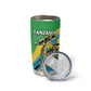 Personalized Tanzania Uhuru Day Tumbler Cup Coat Of Arms - Sports Style - African Pride