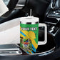 Personalized Tanzania Uhuru Day Tumbler With Handle Coat Of Arms - Sports Style - African Pride