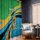 Tanzania Uhuru Day Window Curtain Coat Of Arms - Sports Style - African Pride