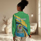 Personalized Tanzania Uhuru Day Women Casual Shirt Coat Of Arms - Sports Style - African Pride
