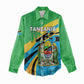 Personalized Tanzania Uhuru Day Women Casual Shirt Coat Of Arms - Sports Style - African Pride