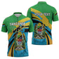 Personalized Tanzania 1963 Zipper Polo Shirt Happy Independence Day