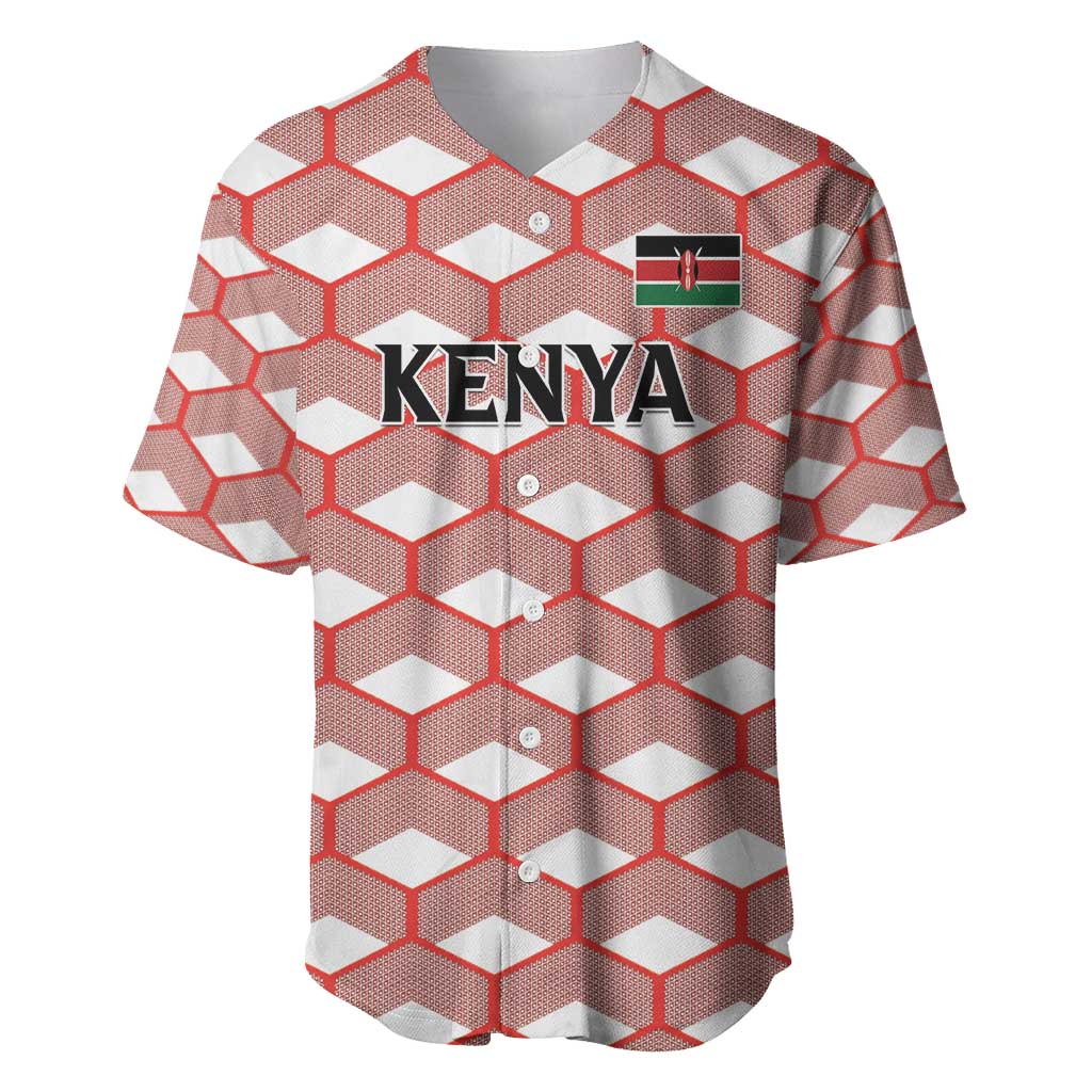 Personalized Kenya Athletics Baseball Jersey White Jersey - African Pride