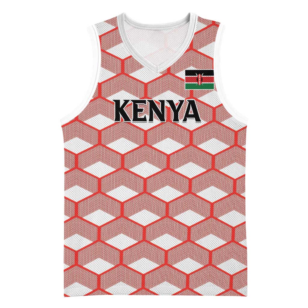 Personalized Kenya Athletics Basketball Jersey White Jersey - African Pride