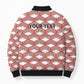 Personalized Kenya Athletics White Jersey Bomber Puffer Jacket