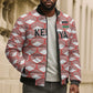 Personalized Kenya Athletics White Jersey Bomber Puffer Jacket