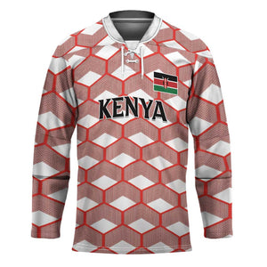 Personalized Kenya Athletics White Jersey Hockey Jersey