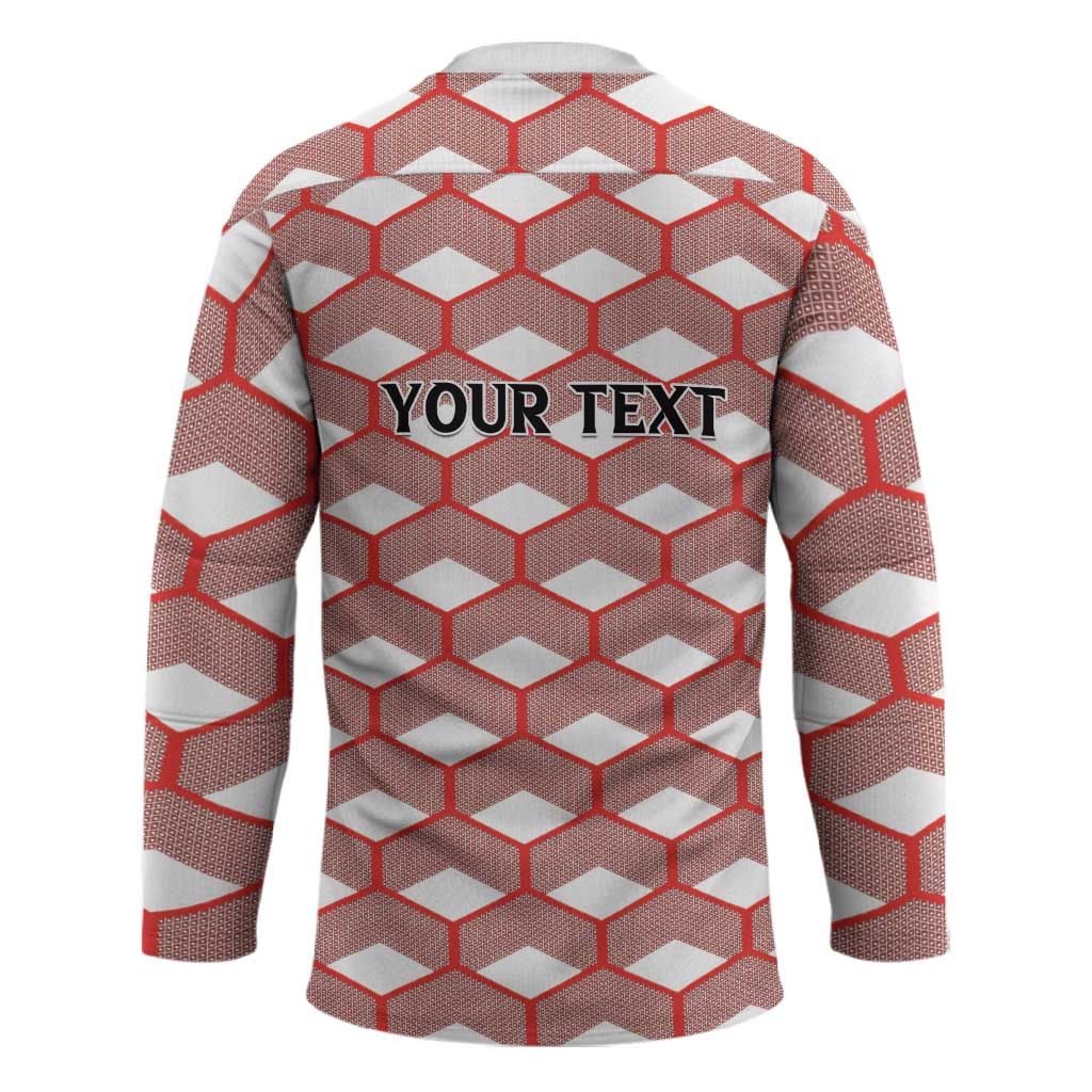 Personalized Kenya Athletics White Jersey Hockey Jersey