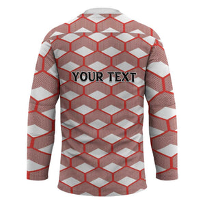 Personalized Kenya Athletics White Jersey Hockey Jersey