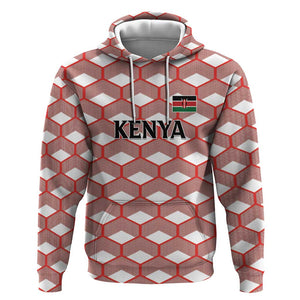 Personalized Kenya Athletics Hoodie White Jersey - African Pride