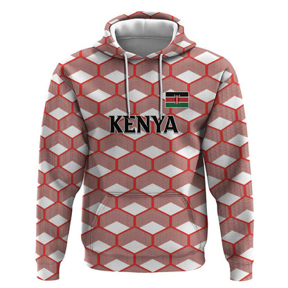Personalized Kenya Athletics Hoodie White Jersey - African Pride