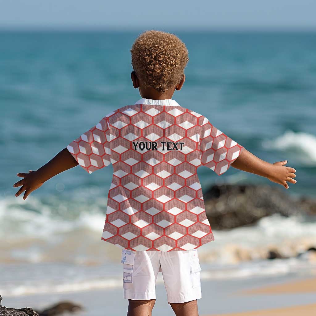 Personalized Kenya Athletics Kid Hawaiian Shirt White Jersey - African Pride