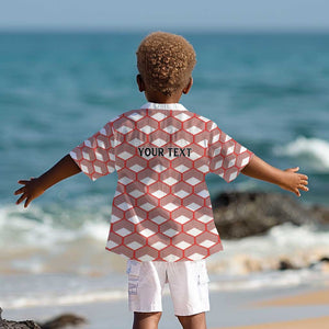 Personalized Kenya Athletics Kid Hawaiian Shirt White Jersey - African Pride